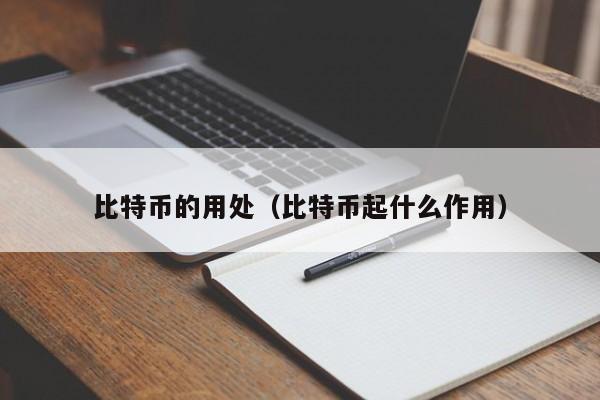 比特币的用处(比特币起什么作用)